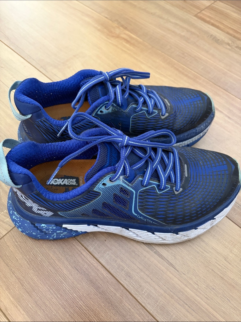 Hoka One One Royal Blue with Teal Accent Running Shoes